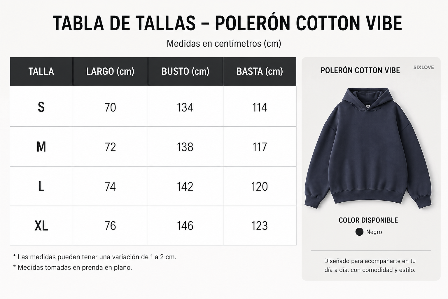 Polerón Cotton Vibe