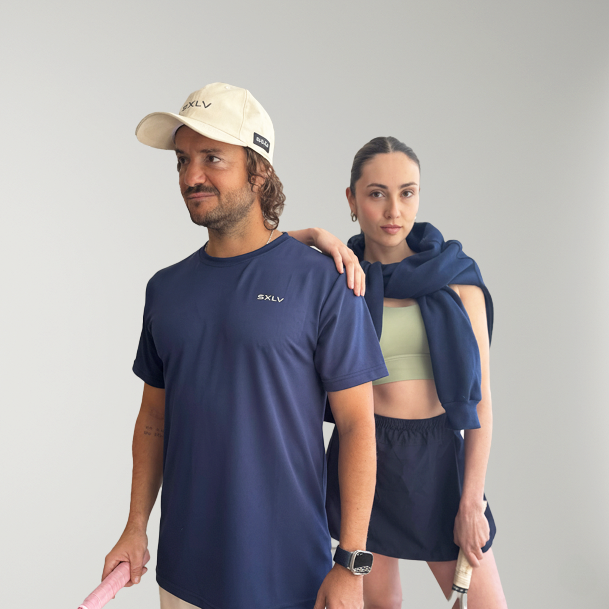 Pack Bolso Azul Marino + Jockey + Calcetines